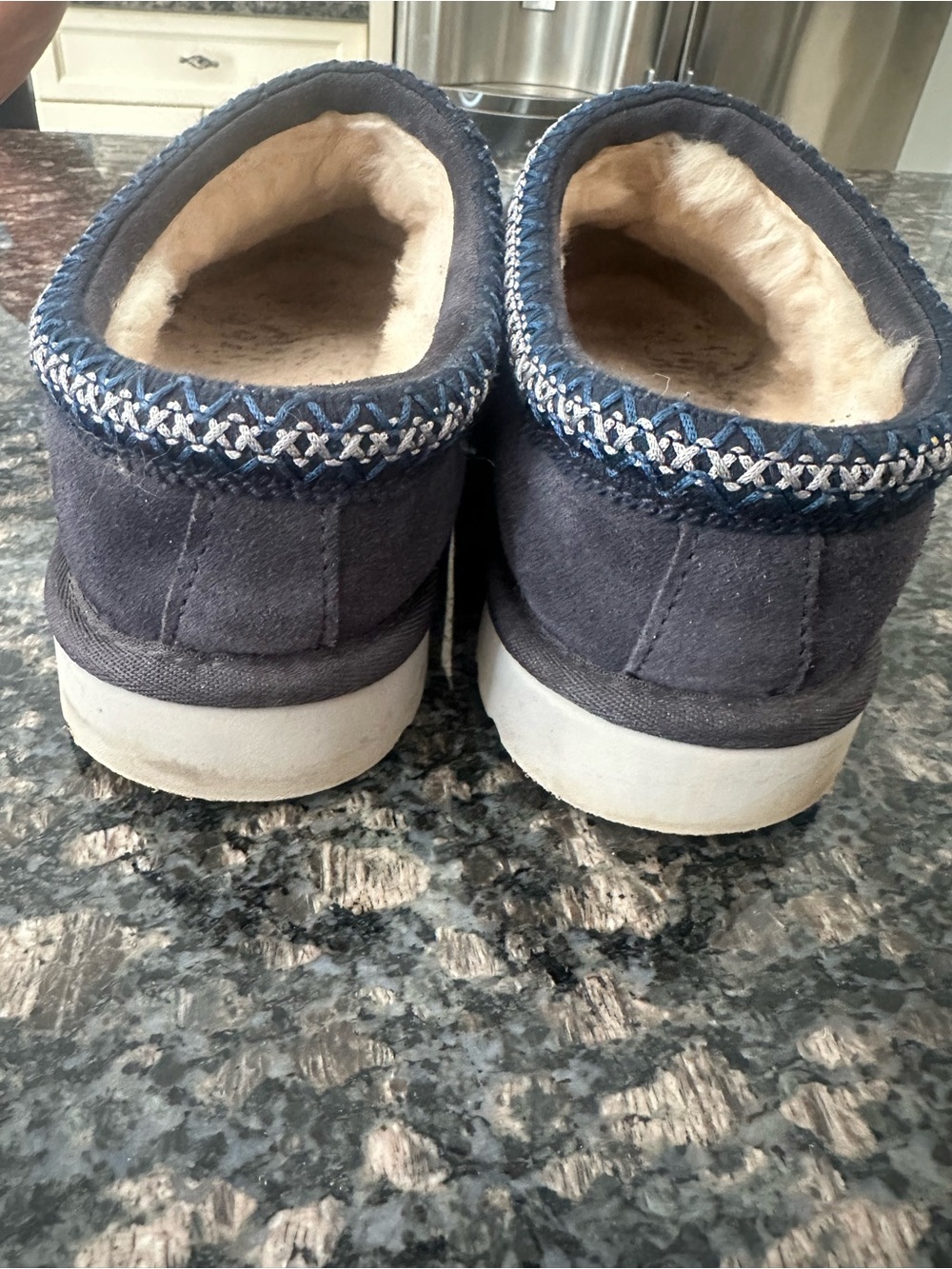 UGG men’s Navy Slip-On Tasman Slippers - Picture 5 of 5